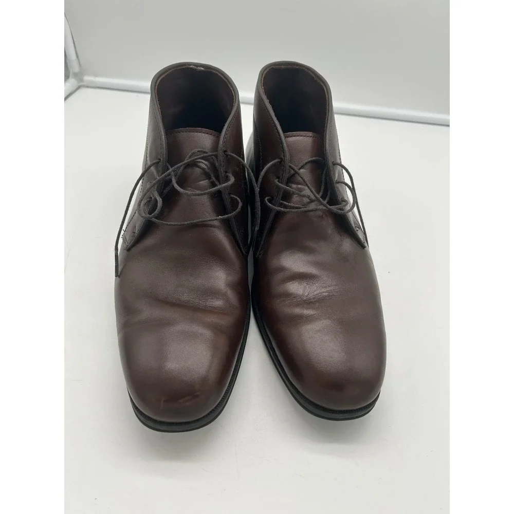 Allen Edmonds Calhoun Brown Soft Leather Chukka Dress‎ Boots Men Size 8.5 D USA